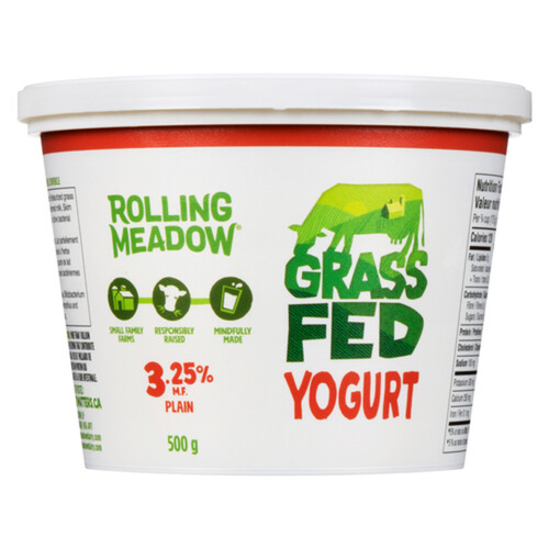 Rolling Meadow Dairy 3.25% Grass Fed Yogurt Plain 500 g