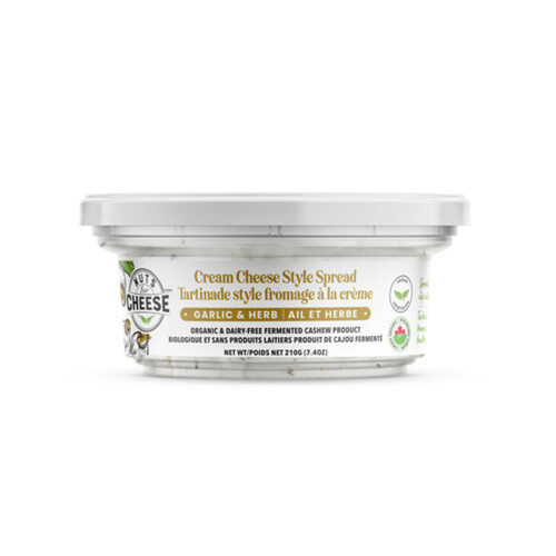 Nuts For Cheese Dairy-Free Cream Cheese Style Spread Garlic & Herb 210 g