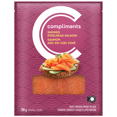 Compliments Frozen Salmon Smoked Steelhead 150 g