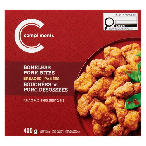 Compliments Breaded Boneless Bites Pork 400 g