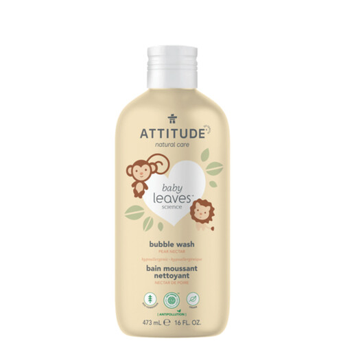 Attitude Baby Leaves Bubble Wash Pear Nectar 473 ml