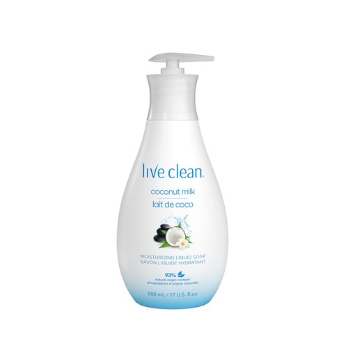 Live Clean Moisturizing Hand Soap Liquid Coconut Milk 500 ml