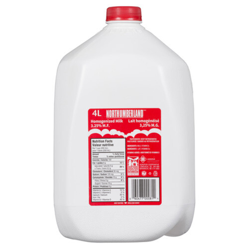 Northumberland 3.25% Milk Homogenized 4 L - Voilà Online