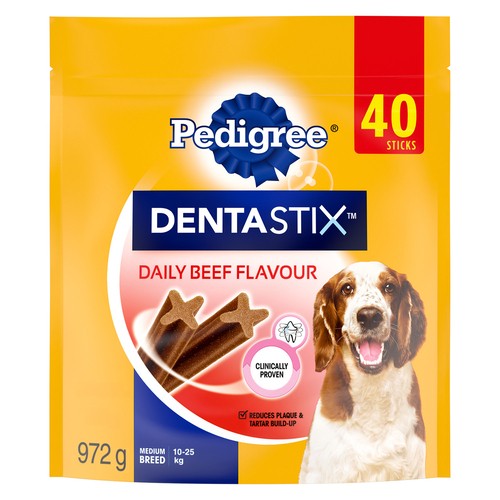 Pedigree Dentastix Oral Care Medium Adult Dog Treats Beef 972 g