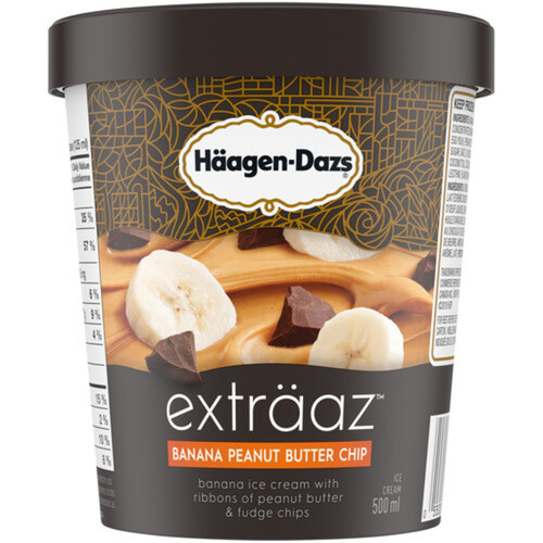 Häagen-Dazs Exträaz Ice Cream Banana Peanut Butter Chip 500 ml