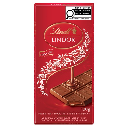 Lindt Lindor Milk Chocolate Bar 100 g