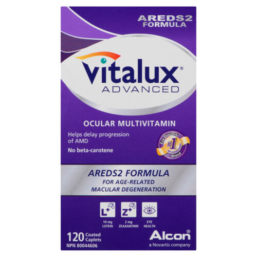 Vitalux Advanced Vitamins Eye Vitamin & Mineral Tablets 120 Count