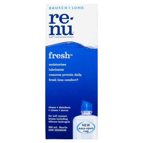 Bausch + Lomb Re-Nu Fresh Multi-Purpose Contact Lens Solution 355 ml