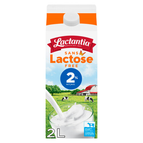 Lactantia Milk Lactose Free 2% Partly Skimmed 2 L