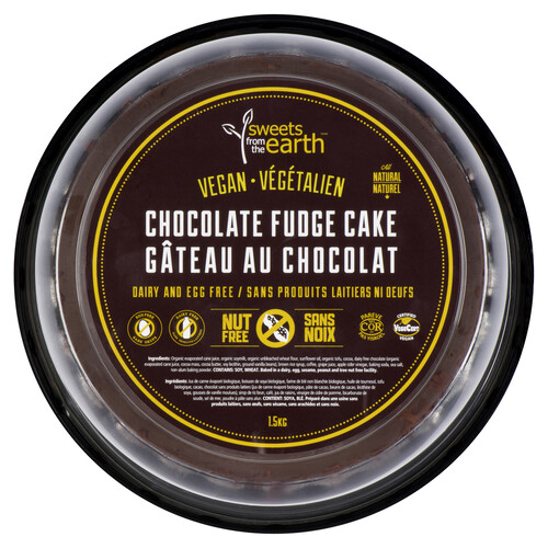 Sweets From The Earth Vegan Cake Chocolate Fudge 1.5 kg