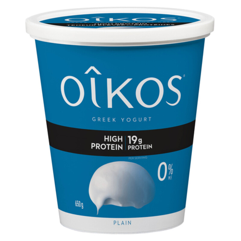 Oikos FatFree 0 Greek Yogurt High Protein Plain 650 g Voilà Online