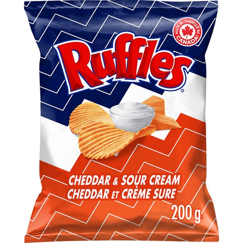 Ruffles Potato Chips Cheddar and Sour Cream 200 g