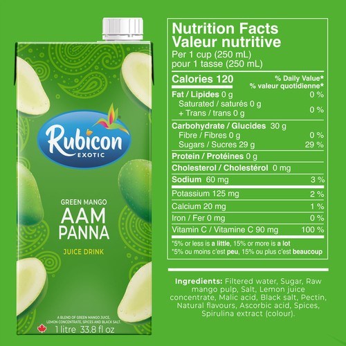 Rubicon Aam Panna Drink Green Mango 1 L