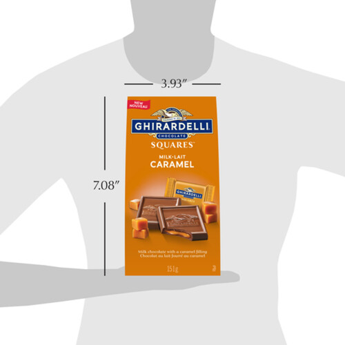 Ghirardelli Milk Chocolate Caramel Squares Bag 151 g