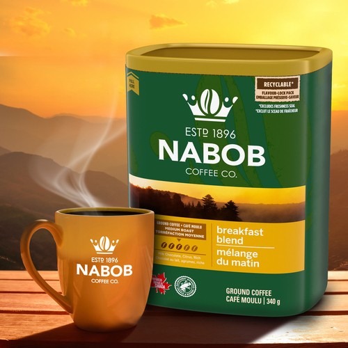 Nabob Ground Coffee Breakfast Blend Medium Roast 340 g