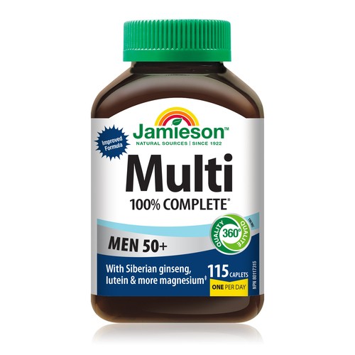 Jamieson Multi 100% Complete Vitamins For Men 50+ 115 Count
