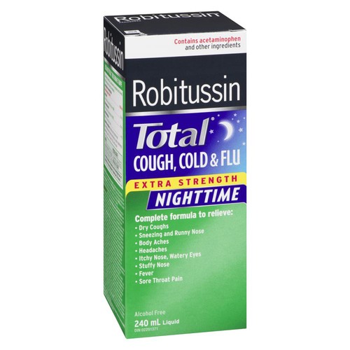 Robitussin Extra Strength Night Cough & Cold Syrup 240 ml