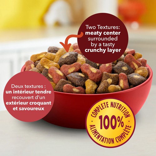 Meow Mix Dry Cat Food Tasty Layers Beef Salmon 1.36 kg 