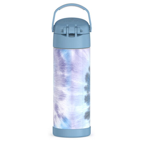 FUNtainer Water Bottle with Spout Blue Tie Dy 470 ml