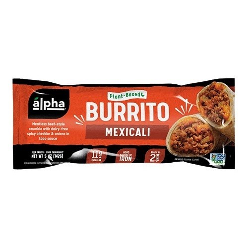 Alpha Foods Frozen Burrito Mexicali 142 g
