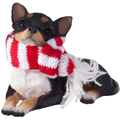 Sandicast Dog Ornament Tri Chihuahua 1 EA