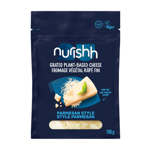 Nurishh Plant Based Grated Cheese Parmesan Style 150 g