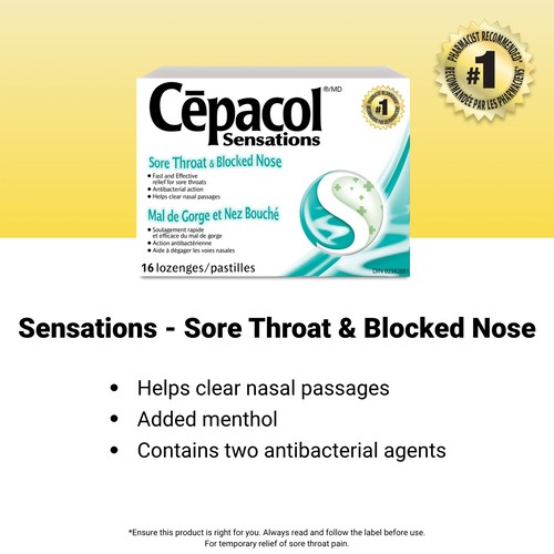 Cepacol Extra Strength Sore Throat Lozenges 16 EA