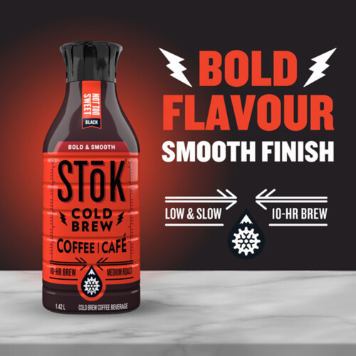 Stok Cold Brew Coffee Black Lightly Sweetened 1.42 L