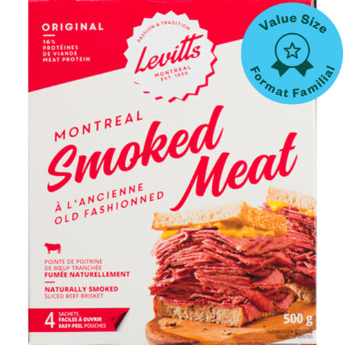 Levitts Sliced Smoked Meat Value Size 500 g