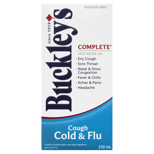 Buckleys Complete Syrup Cough, Cold & Flu 250 ml