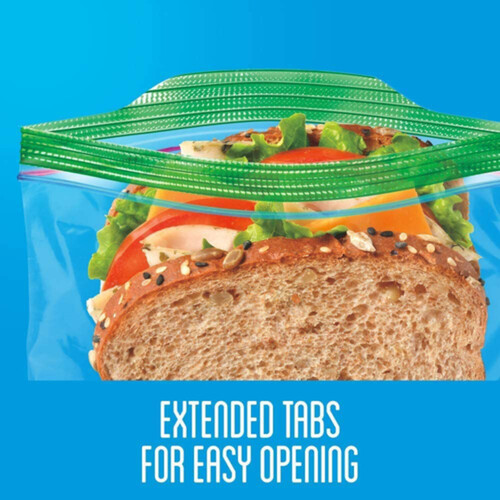 Ziploc Sandwich Bags With New Grip 'n Seal Technology 40 Bags