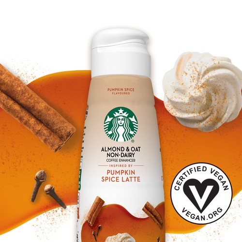 Starbucks Non-Dairy Almond & Oat Coffee Enhancer Pumpkin Spice Latte 828 ml