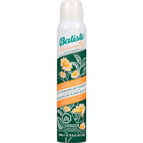 Batiste Natural Green Tea & Chamomile Dry Shampoo 200 ml