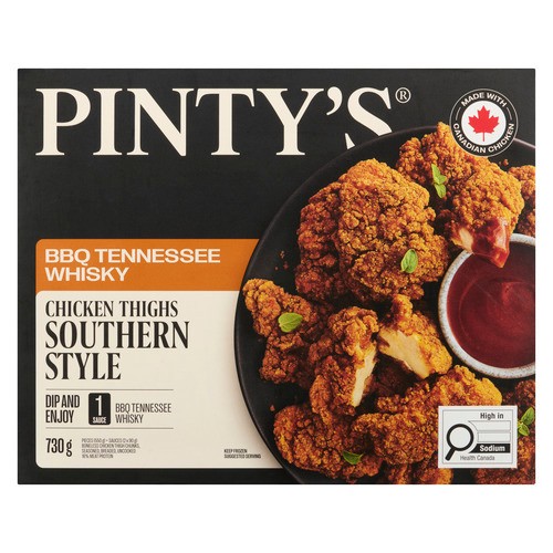 Pinty's Chunks Boneless Chicken Thigh 730 g