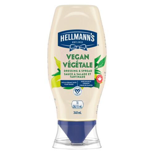 Hellmann's Vegan Mayonnaise Dressing & Spread 340 ml - Voilà Online  Groceries & Offers