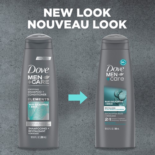 Dove Men+Care 2 In 1 Shampoo & Conditioner Eucalyptus & Birch 355 ml