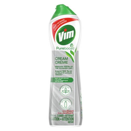 Vim Pureboost Cream Cleaner With Bleach Multi Surface Cleaner 500 ml