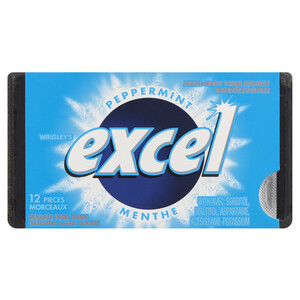 Excel Sugar Free Gum Peppermint 12 Pieces EA