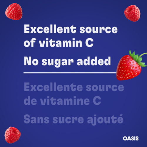 Oasis Health Break Strawberry Raspberry Drink with Calcium 1.65 L