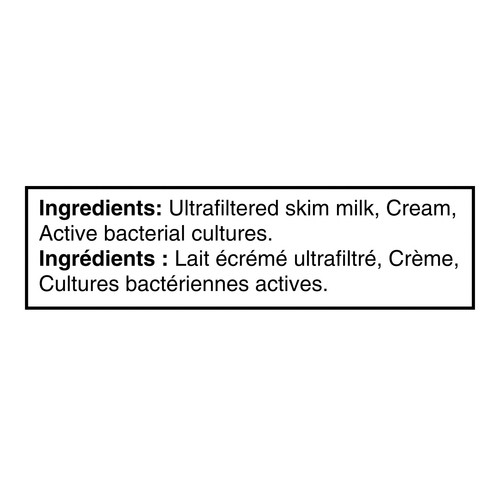 Two Good Low Sugar Yogurt Plain 1 g sugar 9 g Protein 625 g