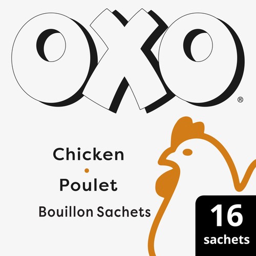 Oxo Low Salt Bouillon Sachet Chicken 16 Count 72 g