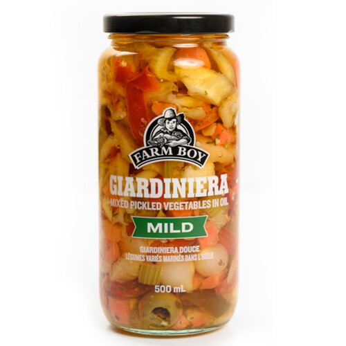 Farm Boy Giardiniera Mixed Pickled Vegetables Mild 500 ml
