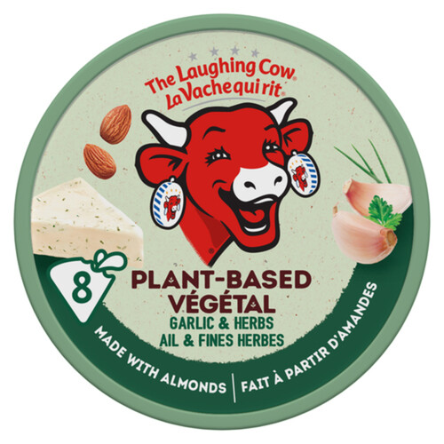 The Laughing Cow Plant Based Cheese Spread Garlic Herb 128 g