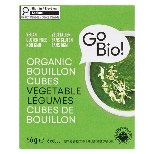 GoBio Organic Bouillon Cubes Vegetable 6 x 11 g