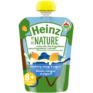 Heinz by Nature Organic Baby Food Blueberry Mango & Yogurt Purée 128 ml