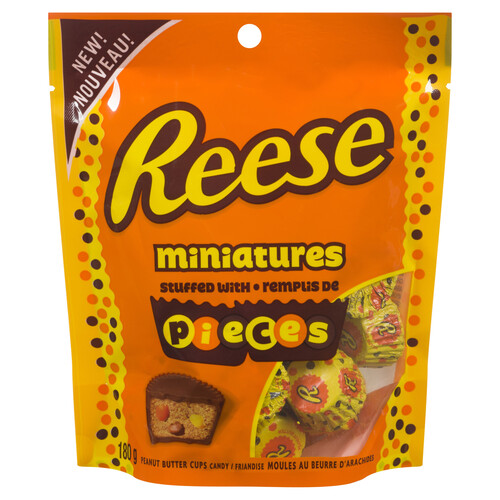 Reese's Miniatures Peanut Butter Cups With Reese's Pieces 180 g