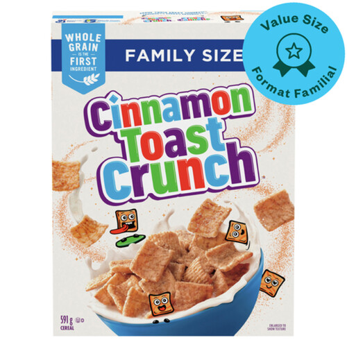 Cinnamon Toast Crunch Cereal Whole Grains Family Size 591 g