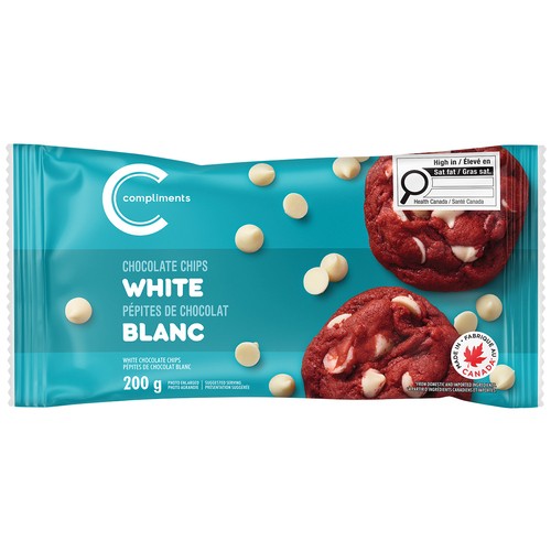 Compliments Chocolate Chips White 200 g