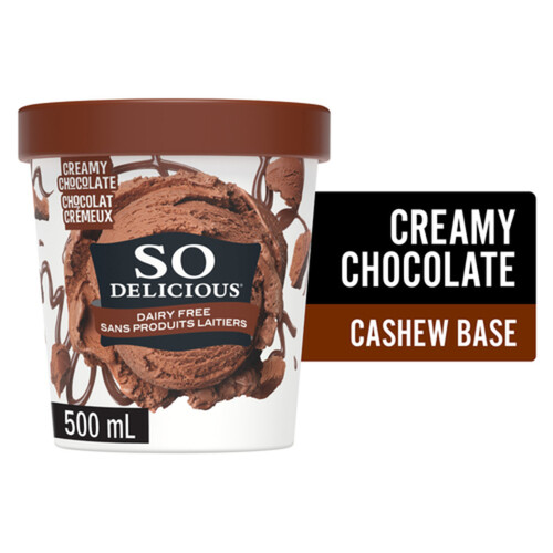 So Delicious Dairy Free Cashew-Based Frozen Dessert Creamy Chocolate 500 ml