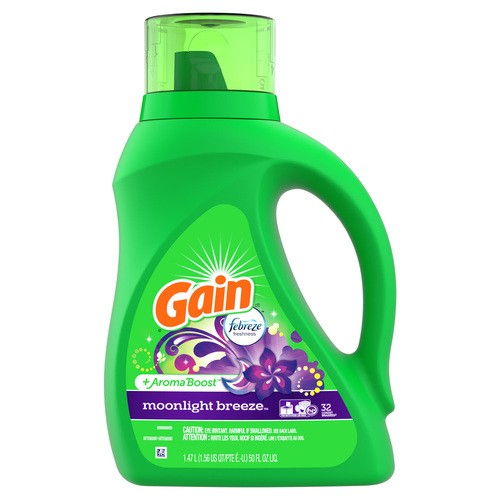 Gain Liquid Laundry Detergent Moonlight Breeze 32 Loads 1.47 L